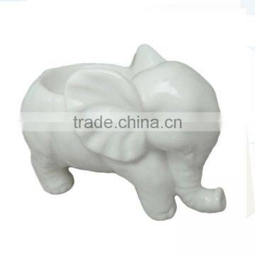 Ceramic Tea Light Candleholder Plate Candle Holder Stand Elephant