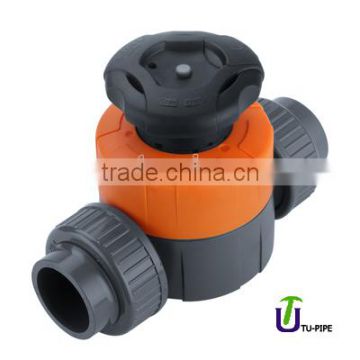 Union type diaphragm valves DIN PN16 (ANSI SCH 80)/UPVC Union type diaphragm valves