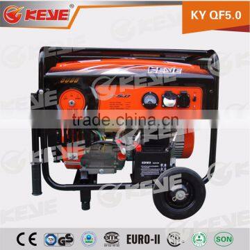 AC single phase/three phase 5000watts 1e45f gasoline generator with 100% pure copper wire