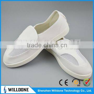 Hot Sale Leather Double Hole Shoes Esd Cleanroom Shoes photo-3