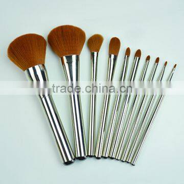 Brown Makeup Brush Set / Cosmetic Make Up Brush 10pc photo-3