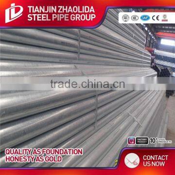 BS1387 SCH 40 60 ERW pre galvanized round tubes / carbon metal steel pipes for furniture use