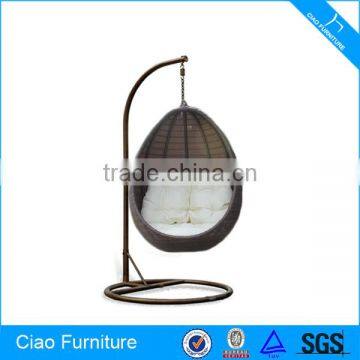 Горячая продажа наружного садового викингового висячего кресла / висячего кресла из ротанга photo-4