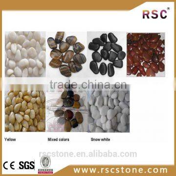 Chinese high polished marble pebbles on promotion sale