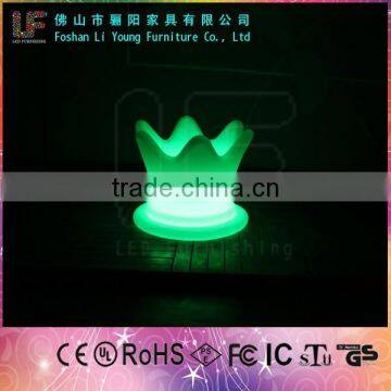 Foshan Furniture Modern Decoration Outdoor Colorful LED Flower Pot Furniture/Llluminated LED Plastic High Planters photo-3