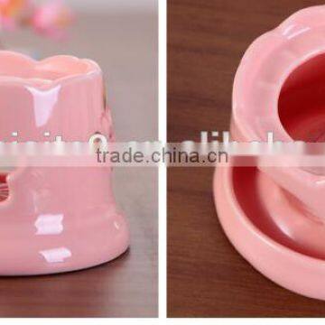 CY160 Chocolate Ceramic Melter Chocolate Waterfall Mini Fondue Fountain Pink Bakeware Gift Set photo-4