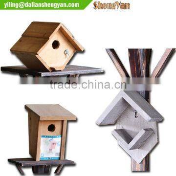 Rustic Freestanding Wooden Bird Cage Outdoor photo-4