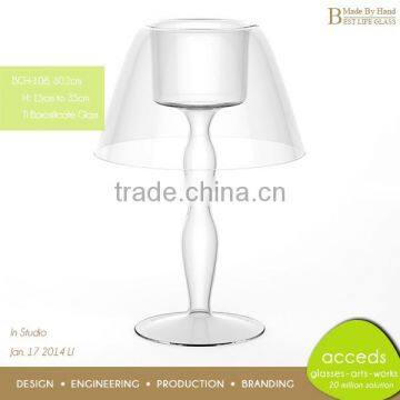 Crystal Novelty Ti-Borosilicate Cheap Wedding Favor Candle Holders photo-2