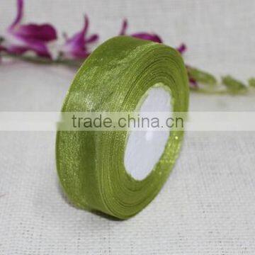 Hot Sale Plain Edge Snow Organza Christmas Ribbon Roll photo-5