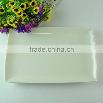 Stock Ceramic Cheap White Rectangle Plates photo-2