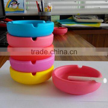 Creative Environmental Heat-Resistant Silicone Ashtray Portable Cigarette Ashtray Round Ash Tray photo-5