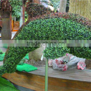 grass statue amusement park ornament garden decor dolphin grass sculpture