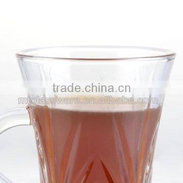 Clear Fancy Shape Machine Made Beer Glass Mug With Handle photo-3