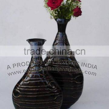 Metal Vase Set of 2