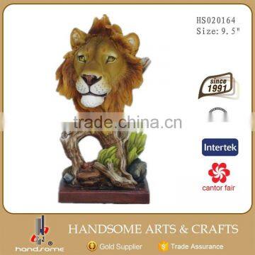 21 Inch Resin Holiday Gifts Home Decoration Lion Statue Animal Sculpture photo-3