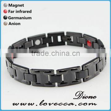 Factory Wholesale Stainless Steel Mens Health Bio Magnetic Energy Bracelet photo-6