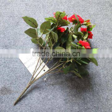 Silk mini red rose flowrs bunch