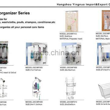 Transparent Hanging Mesh Shower Caddy Bath Organizer With 6 Clear Storage Pockets photo-4