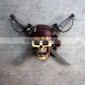 Custom Halloween Pirates of the Caribbean Skull Wall Hanging photo-2