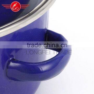 Bule Enamel Cookware/enamel Casserole Sets With Enamel Lid Wholesale photo-5