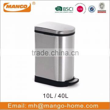 30L Stainless Steel Foot Pedal Trash Bin photo-5