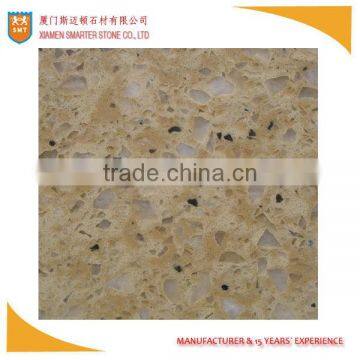 Artificial Yellow Quartz Stone Island top for Kitchen