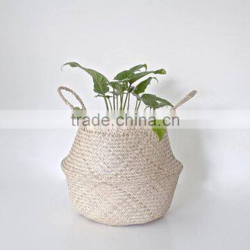 Natural Belly Seagrass Basket / Planter for Home Decoration photo-6