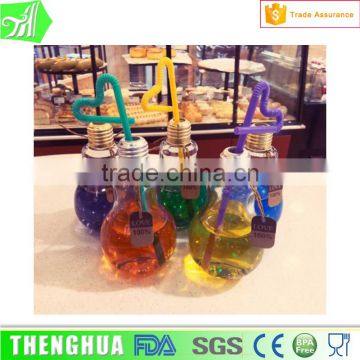 Wholesale Plastic Drinking Bottle Light Juice Bottle Mini Light Bulb