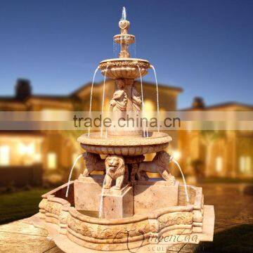 contemporary outdoor sculpture stone carving marble outdoor water fountain