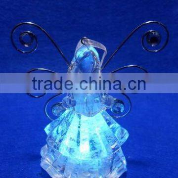 LED Lighted Butterfly Wings Acrylic Angel Xmas Decoration photo-2