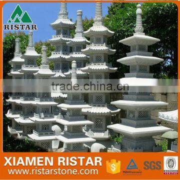 G603 grey white granite decoration stone lantern Japanese style for