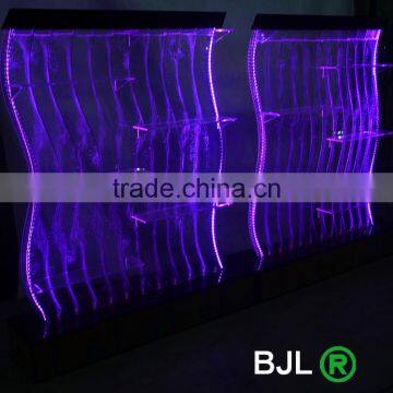 S Shape Lighting Decorative Acrylic Led Water Bubble Showroom Display Shelf photo-4