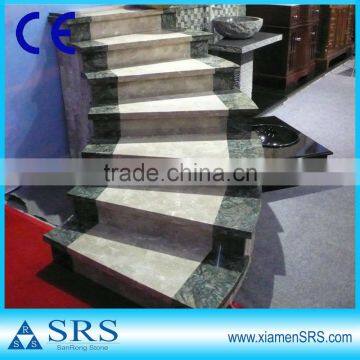 Natural marble spiral stairs steps stone