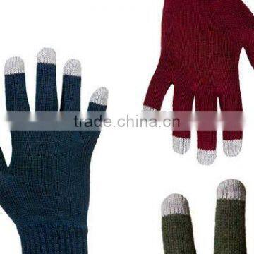 Acrylic thermal Touch screen glove