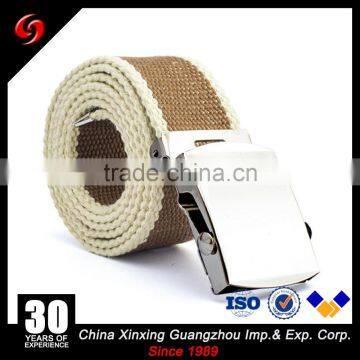 Military Classical Canvas Pants' pp Belt for Officer Cotton or Nylong Polyester Ribbon Metal Buckle Canvas Belt photo-6