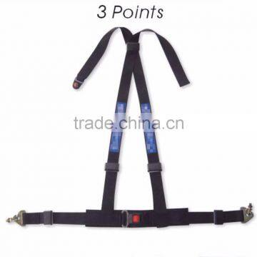 Three Points Safety Belt,racing Seat Belts,3 Point Racing Harness Safety Seat Belt