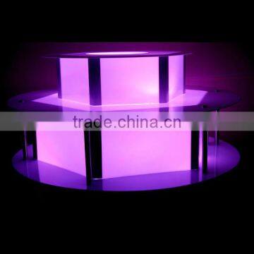 CHOCOLAZI ANT-8145L Auger 3 tiers commercial chocolate fountain Acrylic/ food grade polypropylene led light base