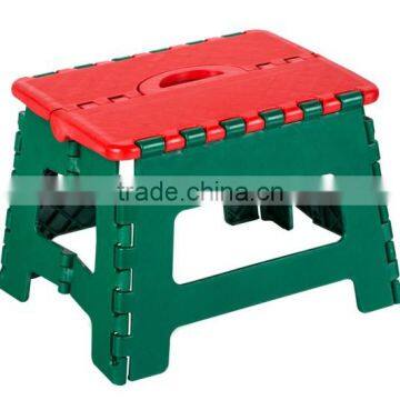 Round Handle Plastic Folding Step Stool photo-3