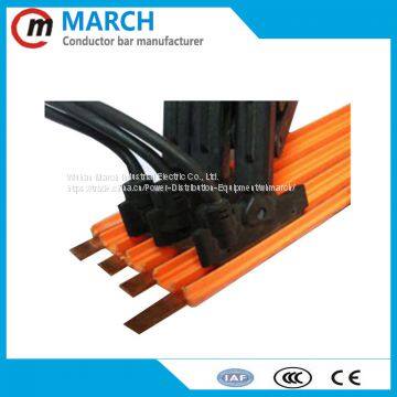 China high quality 4 Poles body conductor bar, 50A-140A pvc conductor bar