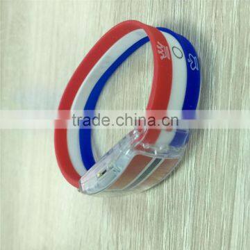 2016 Hot Selling National Flag Bracelet/ LED Silicone Bracelet China Supplier photo-4