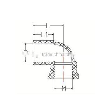 HIGH QUANLITY FEMALE ELBOW OF PVC GB STANDARD PIPES & FITTINGS FOR WATER SUPPLY photo-2