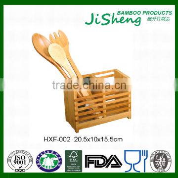 Healthy Natural Wooden Bamboo Kitchen Utensil Holder