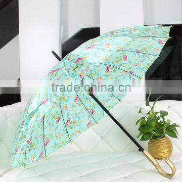 Lady Fashion Outdoor Umbrella With Flower Design