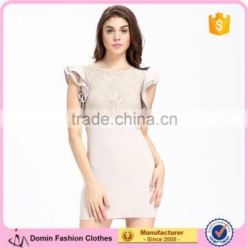 Domin fashion korean dresses new lady lace dress