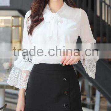 2017 Fashion 3/4 Sleeve Women Shirt photo-2