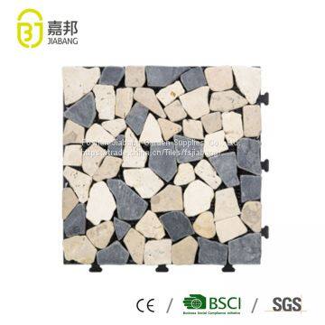 30x30cm Outdoor Waterproof Natural Travertine Stone Deck Flooring Tiles for Garden by China Manufacturer photo-2