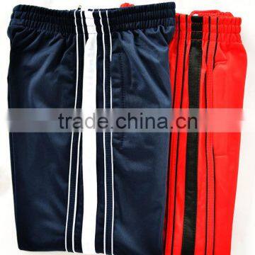 Hotest Sale Sport Pants 200g Polyester Tricot With Inner Brushed Pants With Zipper on Hem
