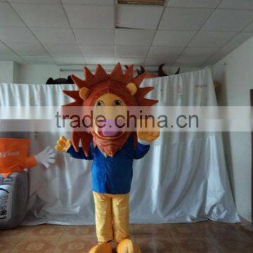 2015 Customized Party Use Adult Wearing Unisex Bow Head Lion Mascot Costume