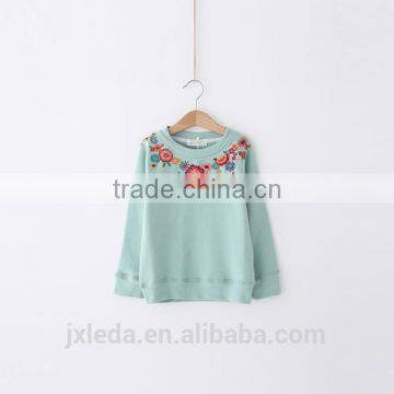 Girls Fashion Shirts Embroidery Pullover Designs Sweater photo-3