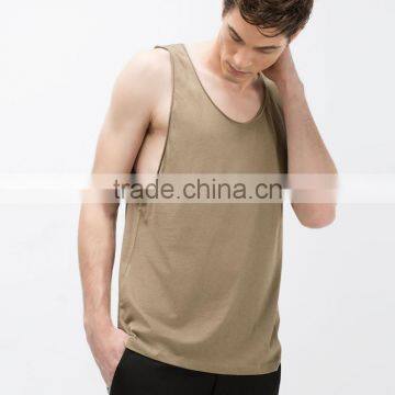 Custom loose plain wholesale men tank tops